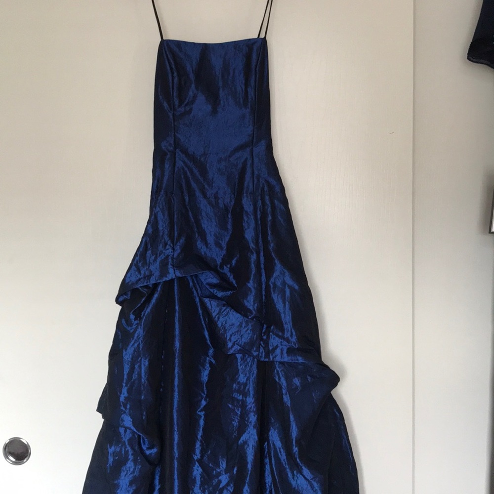 Blue ball gown